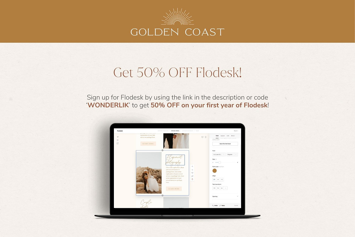 Photographer Flodesk Email Templates, an Email Template by Wonderlik Webdesign (Photo 7 of 9)
