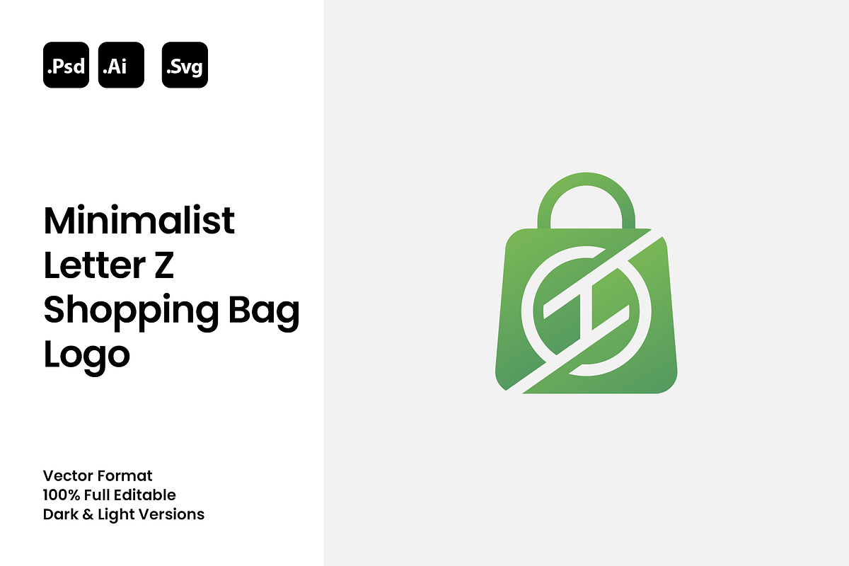 Minimalis Letter Z Shopping Bag Logo, a Branding & Logo Template by Luxury Logos (Photo 1 of 4)