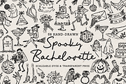 Halloween Bachelorette Clipart, a Seasonal Illustration by The October Creative (Thumbnail 1 of 6)