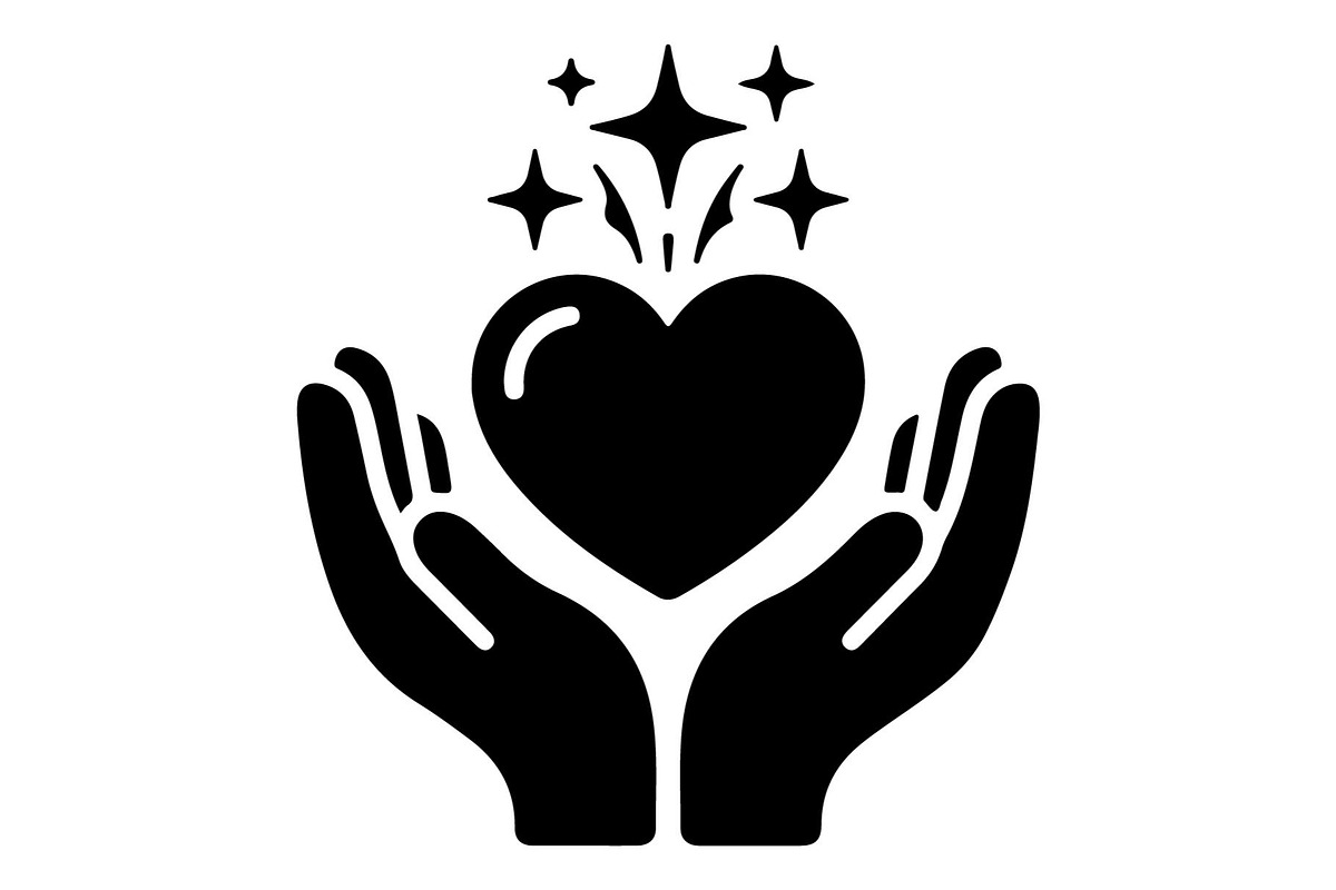 Flower Love Heart Silhouette, an Object Graphic by Gfx_Store (Photo 9 of 15)