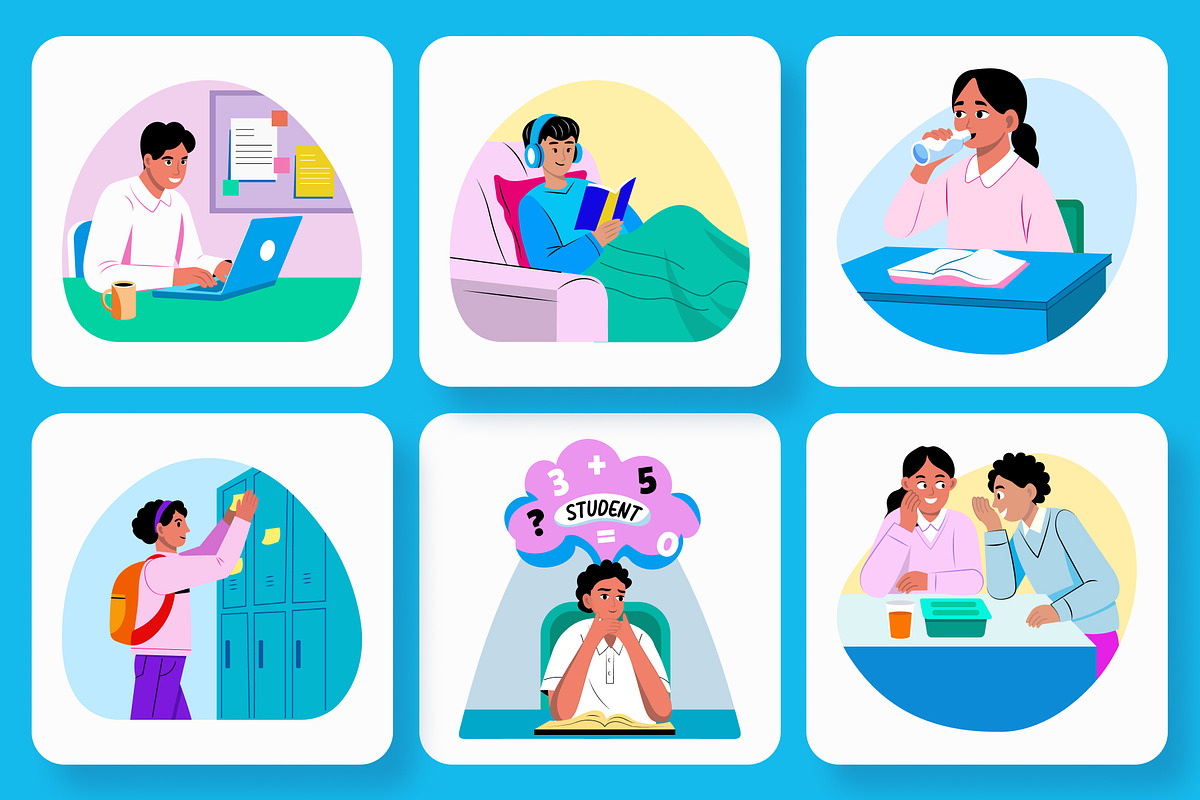 Animated Back To School Illustration, an Education Illustration by Brickclay (Photo 3 of 5)
