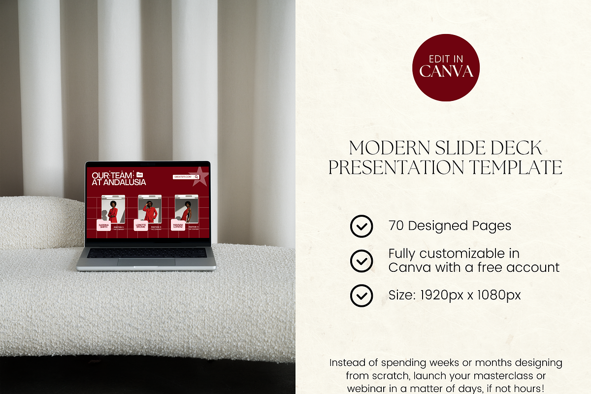 Slide Deck Masterclass Webinar, a Presentation Template by Branding Babe Co. (Photo 2 of 10)