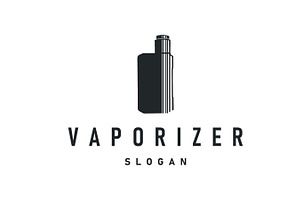 vape logo silhouette design simple, a Branding & Logo Template by Maylianaw28