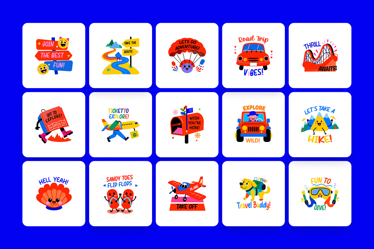World Travel Stickers, a Duotone Icon by Vectors Market (Photo 5 of 8)