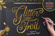 Glitter and Foil Kit for Procreate, a Brush Add-On by iPad Calligraphy (Thumbnail 1 of 13)
