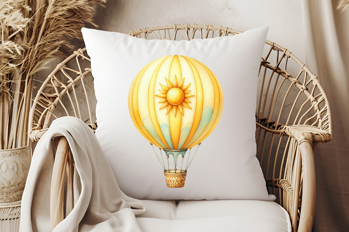 Hot Air Balloon Png, Pastel Balloons, an Illustration by Pixels.Craft (Photo 4 of 7)