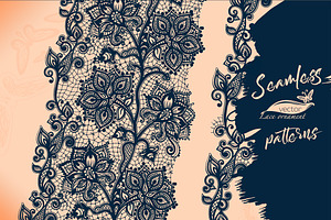 Abstract Lace Seamless Pattern