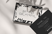 Floral Thank you Card Canva Template, a Card Template by LePosey Studio (Thumbnail 1 of 6)