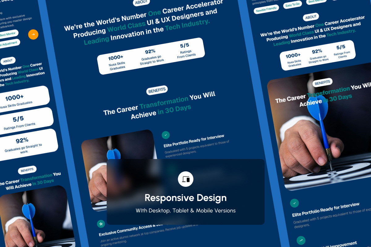 Nusa – Online Course Landing Page, a Landing Page Template by productype1 (Photo 3 of 5)