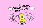 Cloudy Cartoon Characters, an Illustration by The Isian (Thumbnail 16 of 16)