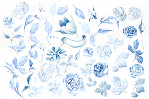 Watercolor Blue Wedding Collection