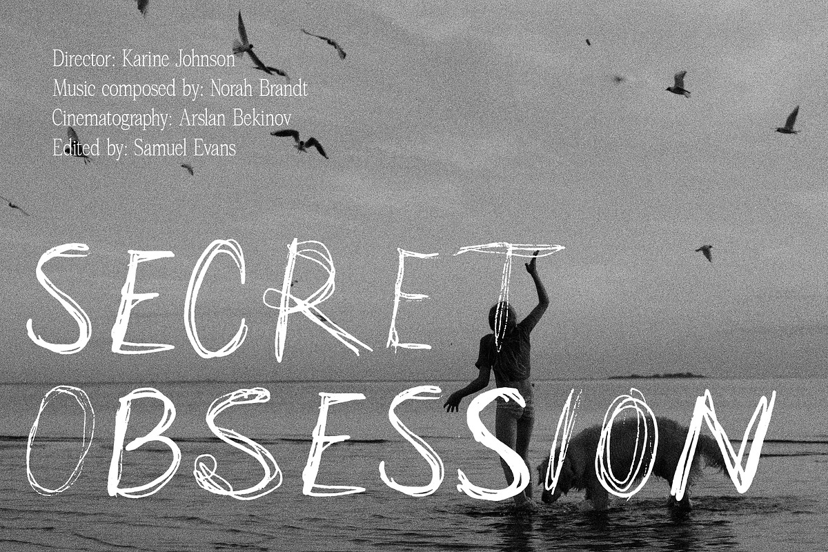 Thinker // Scribble Font, a Handwritten Font by PeachCreme (Photo 3 of 7)