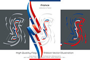 France flag ribbon vector, a Templates & Theme by Simbos (Thumbnail 2 of 9)