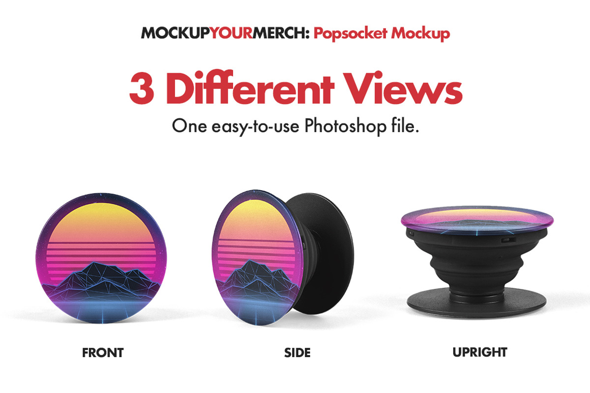 Popsocket Mockup, a Merchandise Mockup by Brent Galloway (Photo 2 of 5)