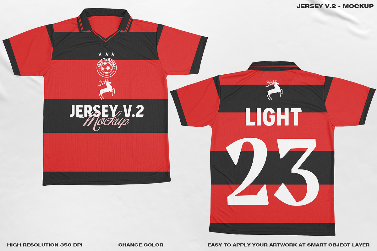 Jersey V.2 - Mockup, a Shirt Mockup by DaldSgh (Photo 4 of 14)
