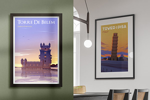 Travel Posters Set. Vol.3