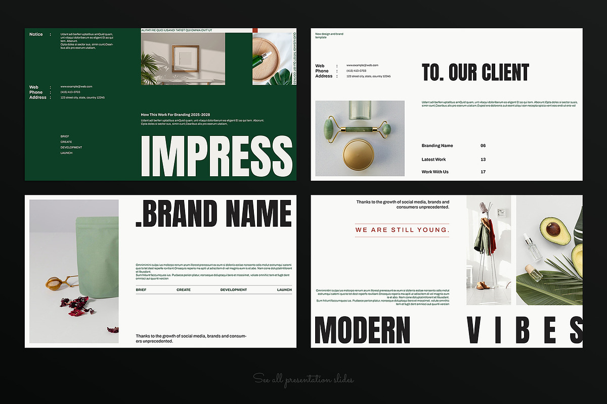 Portfolio Presentation Template, a Presentation Template by E-Type (Photo 2 of 5)