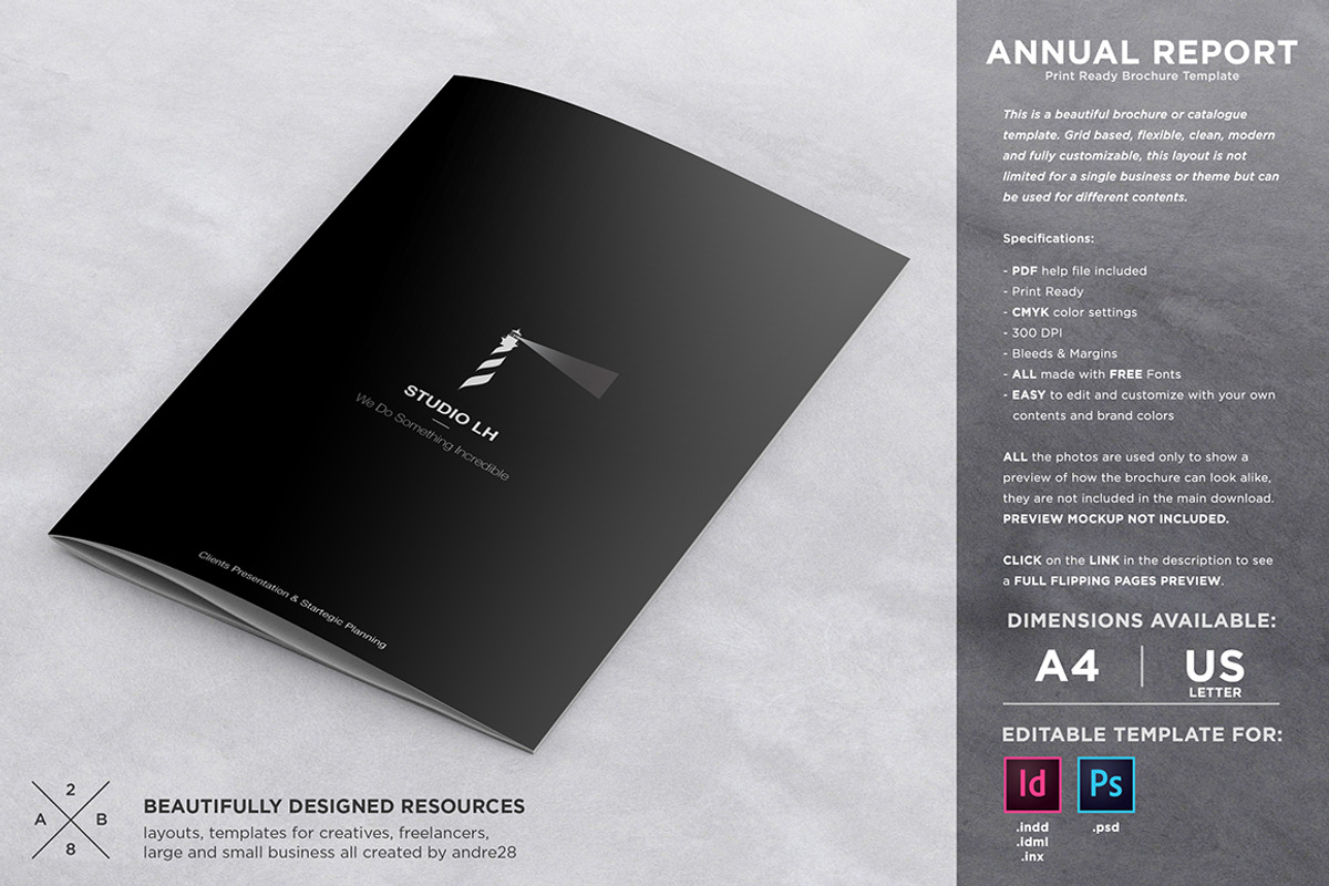 Annual Report & Brochure Template, a Brochure Template by Andre28 (Photo 1 of 5)
