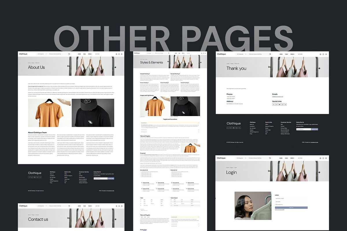 Clothique - eCommerce Store HTML preview 5