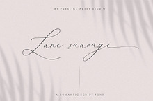 Lune Sauvage A Romantic Script Font