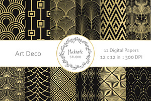 Art Deco Digital Paper