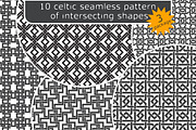 10 celtic patterns. Package 3, a Pattern Graphic by Guten Tag Vector (Thumbnail 2 of 3)
