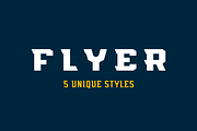 Flyer, a Serif Font by Studio One Four (Thumbnail 1 of 5)