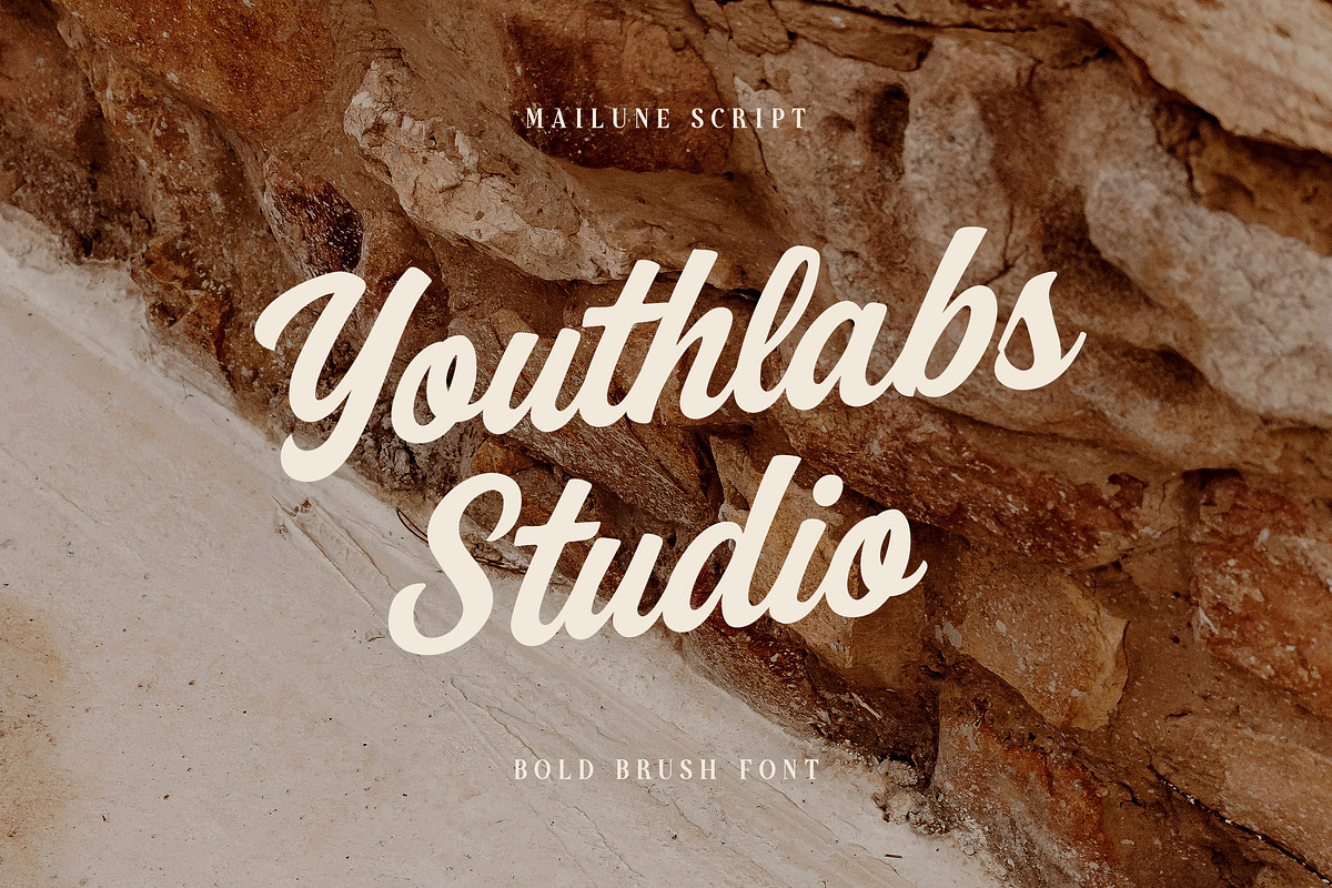 Mailune - Bold Brush Script Font, a Script Font by Youthlabs Studio (Photo 15 of 15)