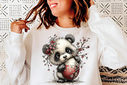 Watercolor spring panda clipart, an Illustration by SinaCreation (Thumbnail 7 of 11)
