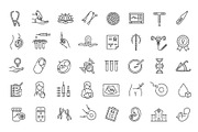 Gynecology and Obstetric Icons, an Outline Icon by Tettygreen (Thumbnail 2 of 2)