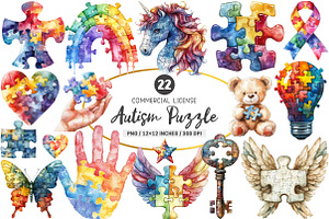 Autism Puzzle PNG, an Illustration by SinaCreation