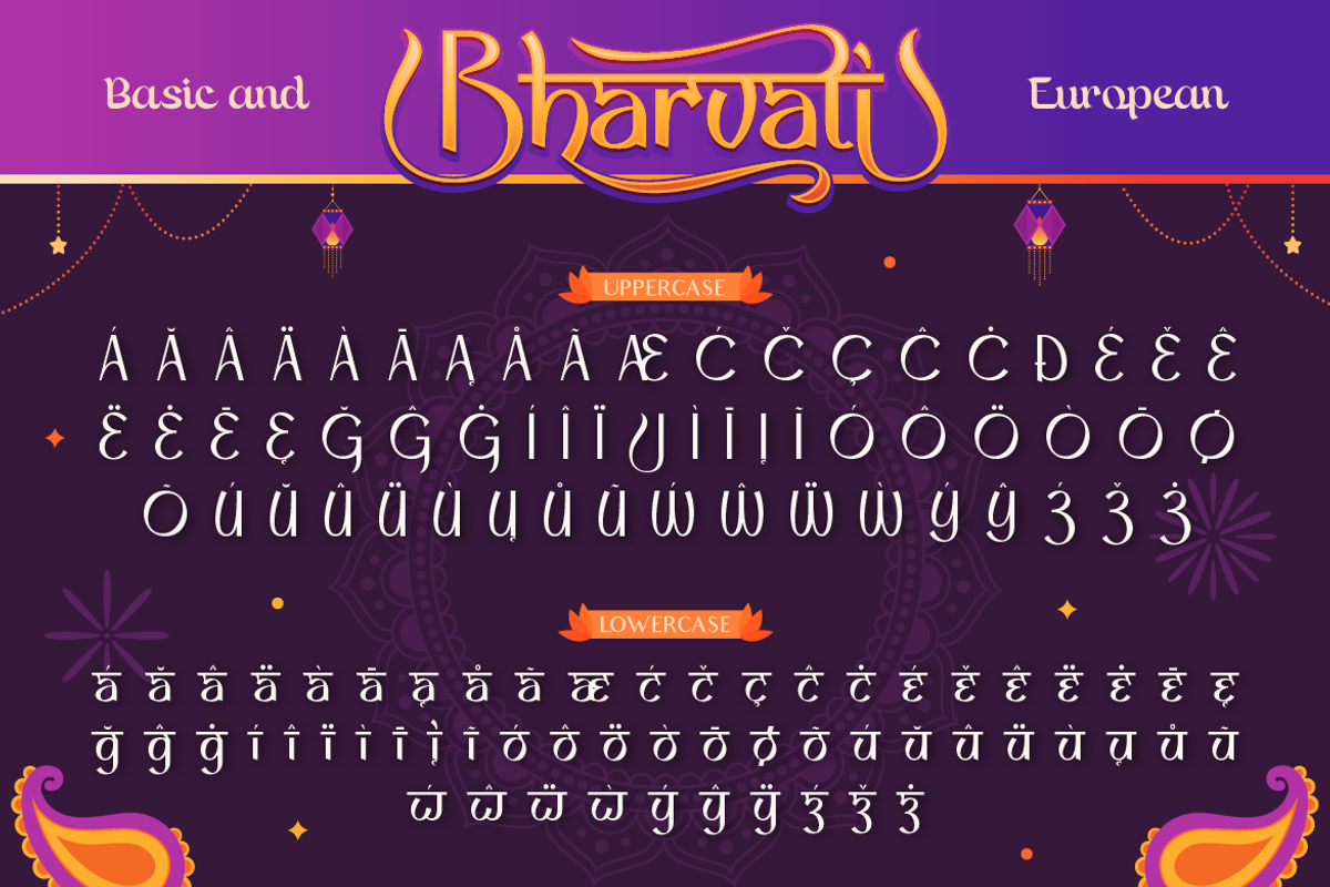 Bharvati - Diwali Display Font, a Sans Serif Font by Burntilldead (Photo 11 of 12)