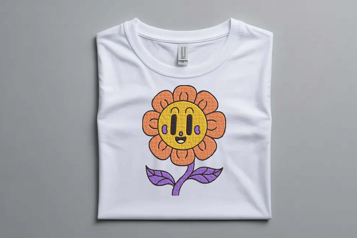 Cute Daisy Flower Machine Design, an Illustration by Purpose Ekbal (Photo 2 of 3)