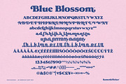 Blue Blossom - An Expressive Font, a Serif Font by Komet & Flicker (Thumbnail 15 of 15)