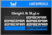 Bomberman font, a Font by weknow (Thumbnail 8 of 9)