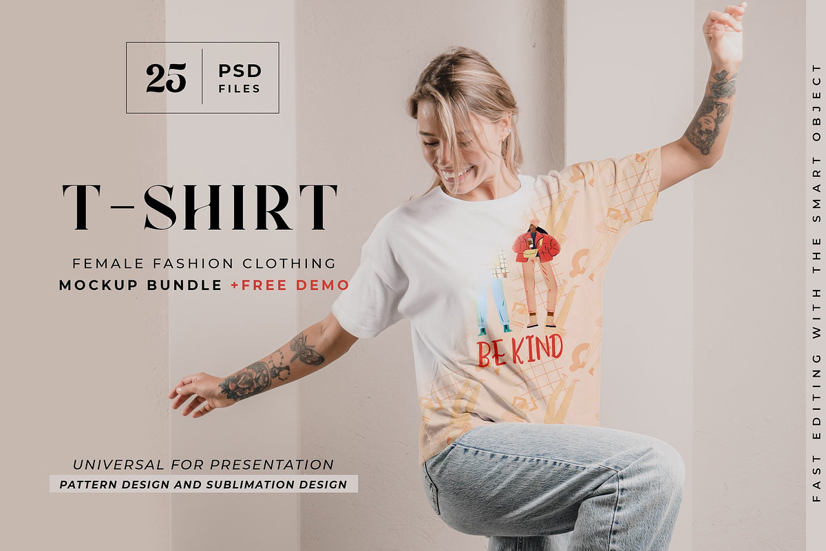 Women Apparel Mockup Bundle, a Shirt Mockup by Neutral Mockups (Photo 2 of 9)
