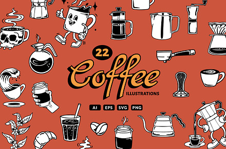Hand-Drawn Coffee Illustrations
