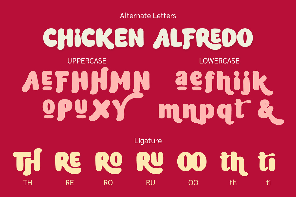 Chicken Alfredo, a Blackletter Font by BBtypeStudios (Photo 11 of 13)