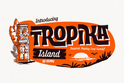 Tropika Island Font Family, a Font by Aiyari (Thumbnail 1 of 14)