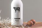 Milk bottle mock up (3x), a Product Mockup by 1baranov (Thumbnail 3 of 3)