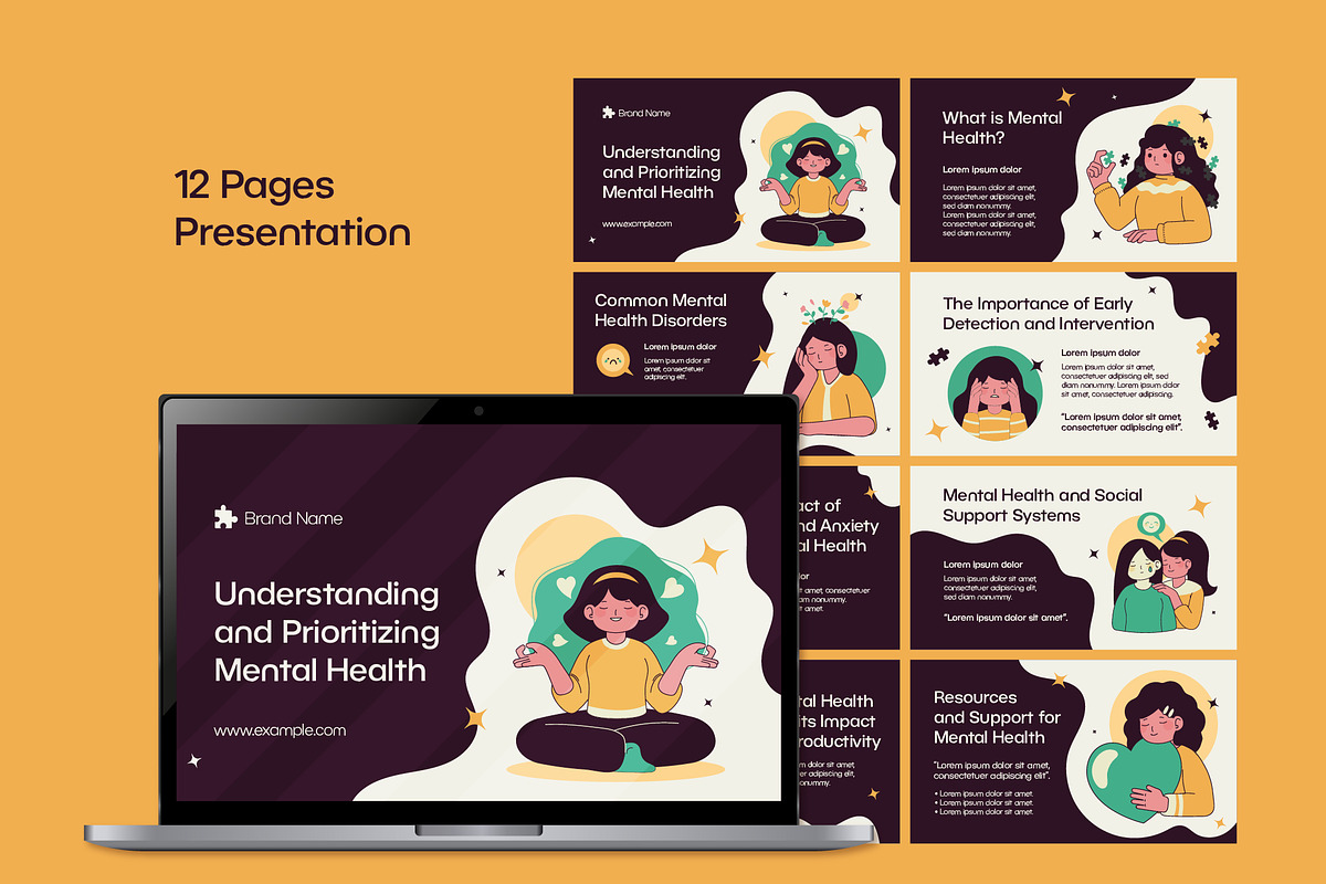 Mental Health Presentation, a Templates & Theme by studiogstock (Photo 3 of 5)