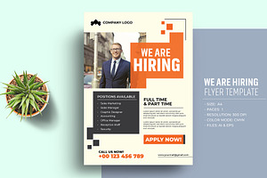 We Are Hiring Job Flyer Template