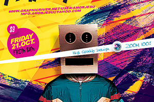 Party Rock Flyer Template