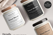 Candle Canva Label LA002 (Indiana), a Stationery Template by Draca Design Co (Thumbnail 3 of 4)