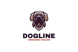 Dog Simple Mascot logo, a Branding & Logo Template by Artnivora.Std