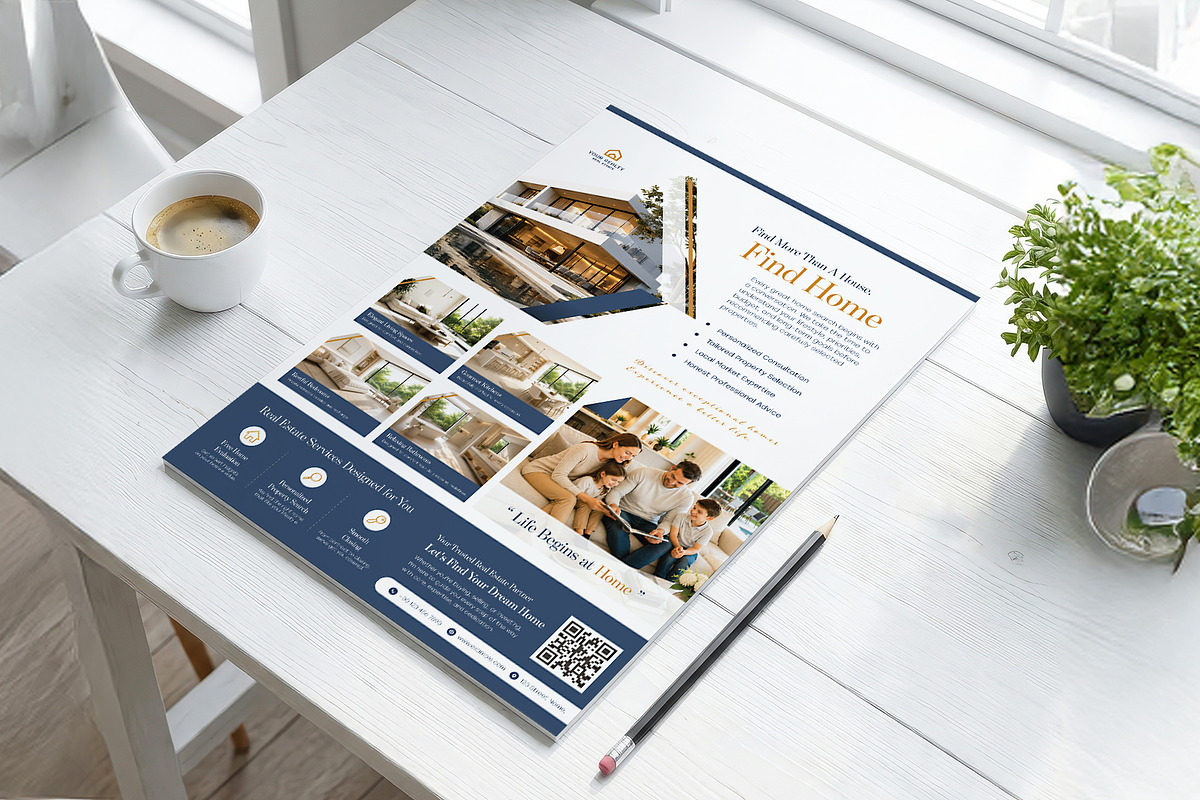 Modern Real Estate Poster Template, a Poster Template by WheelieMonkey (Photo 2 of 3)