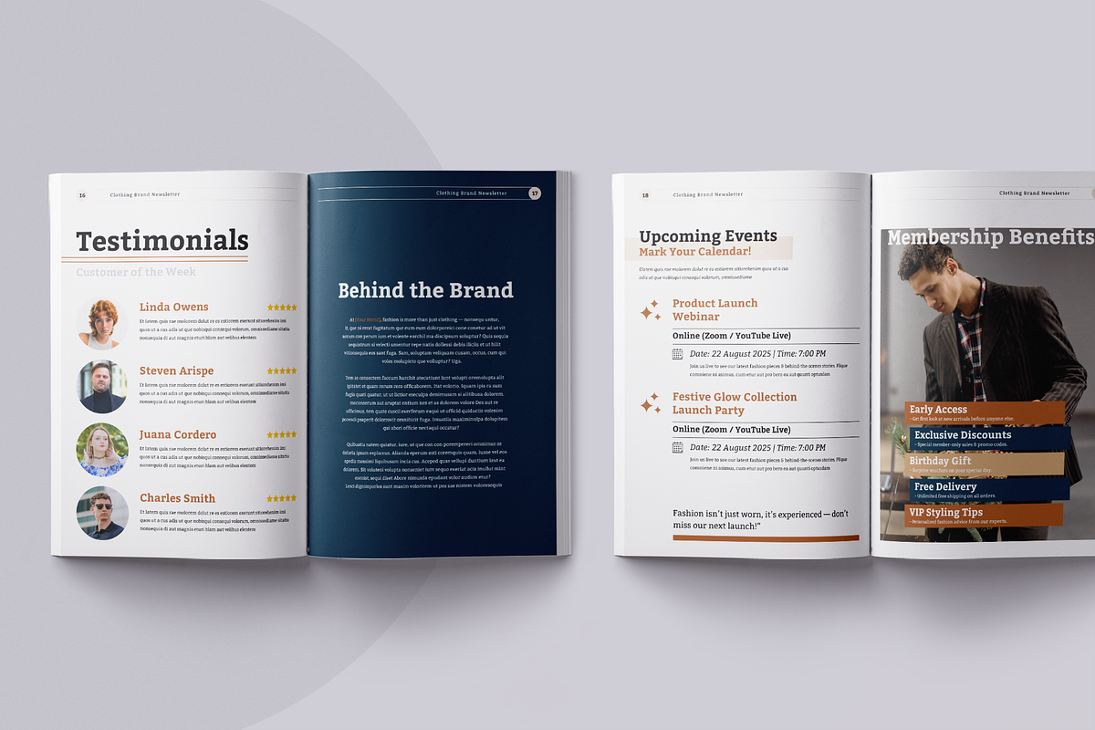 Clothing Newsletter | Canva, a Brochure Template by ArtisticLand (Photo 10 of 10)