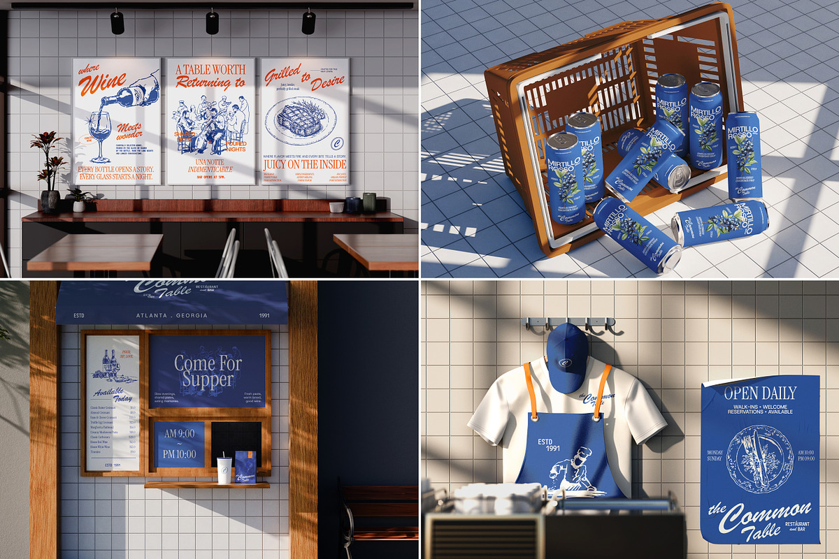 40+ Minimalist Coffee Shop Mockups, an Advertising Mockup by Vitora Mockup (Photo 3 of 12)