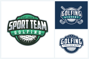 Golf logo sport design template, a Branding & Logo Template by jundio studio