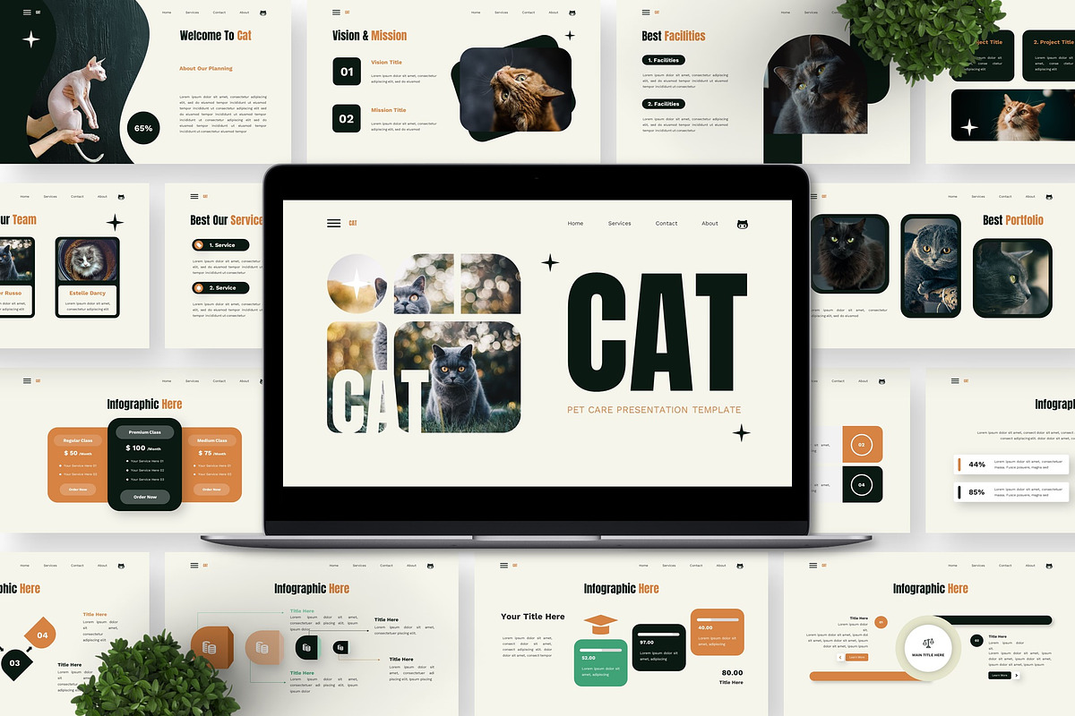 Cat - Pet Care Keynote preview 5